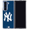 MLB New York Yankees - Solid Distressed Galaxy Z Fold6 Clear Case